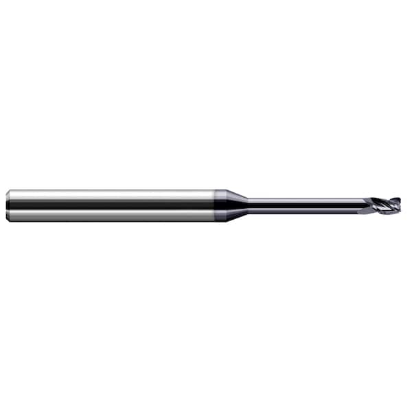 Miniature End Mill - 3 Flute - Corner Radius